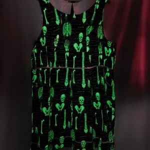 Folter Glow in the Dark Skeleton Dress